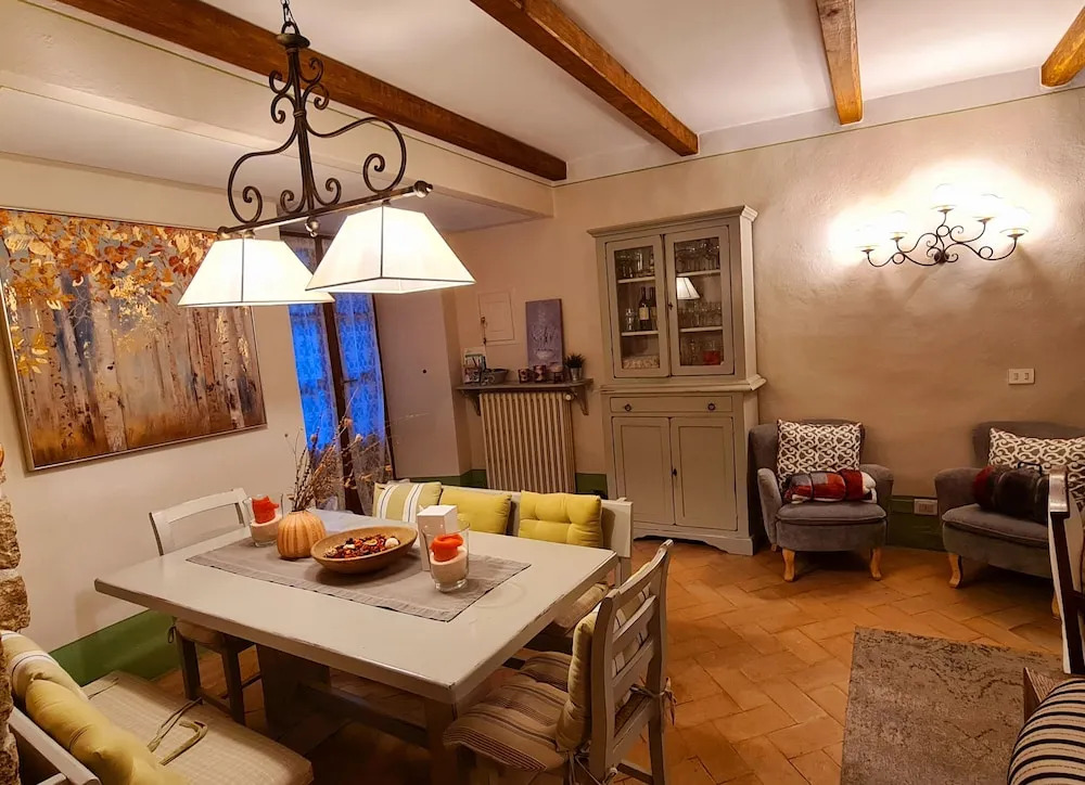 La Terrazza, historic Tuscan stone residence with garden and terrace in Cetona