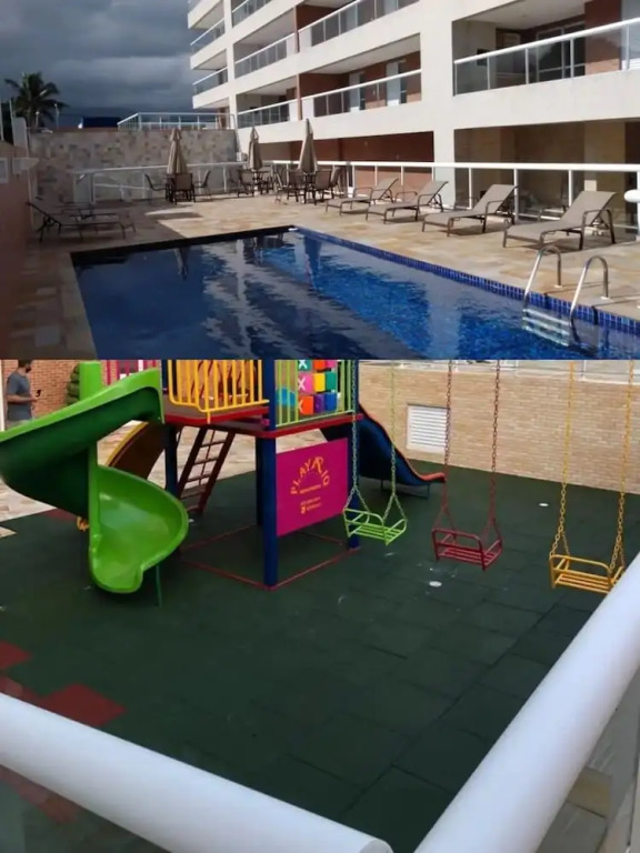Apto novo e arejado com uma ampla sacada