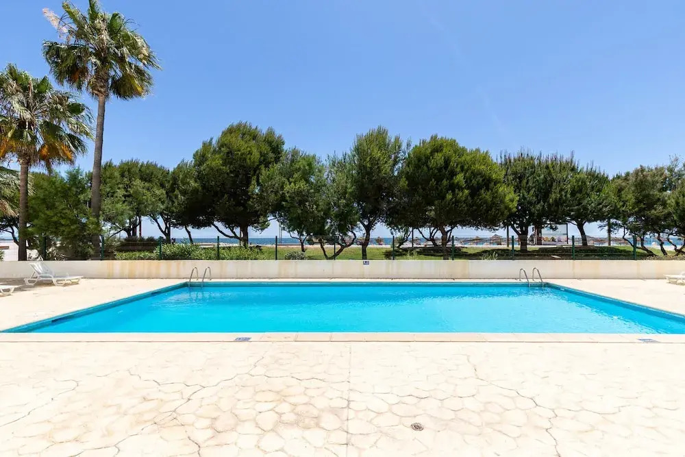 Superb Front Beach Pool Sea View Carteia Flat