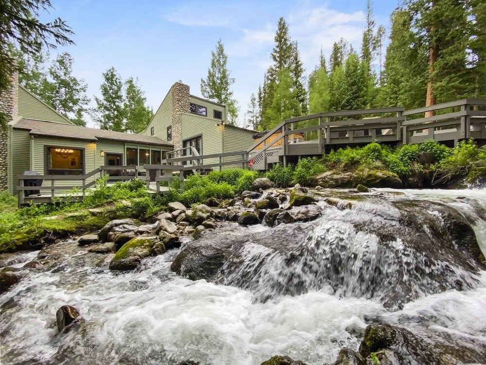 Creekside Chateau Private Waterfall Creek Breck Private Nature Setting Spa