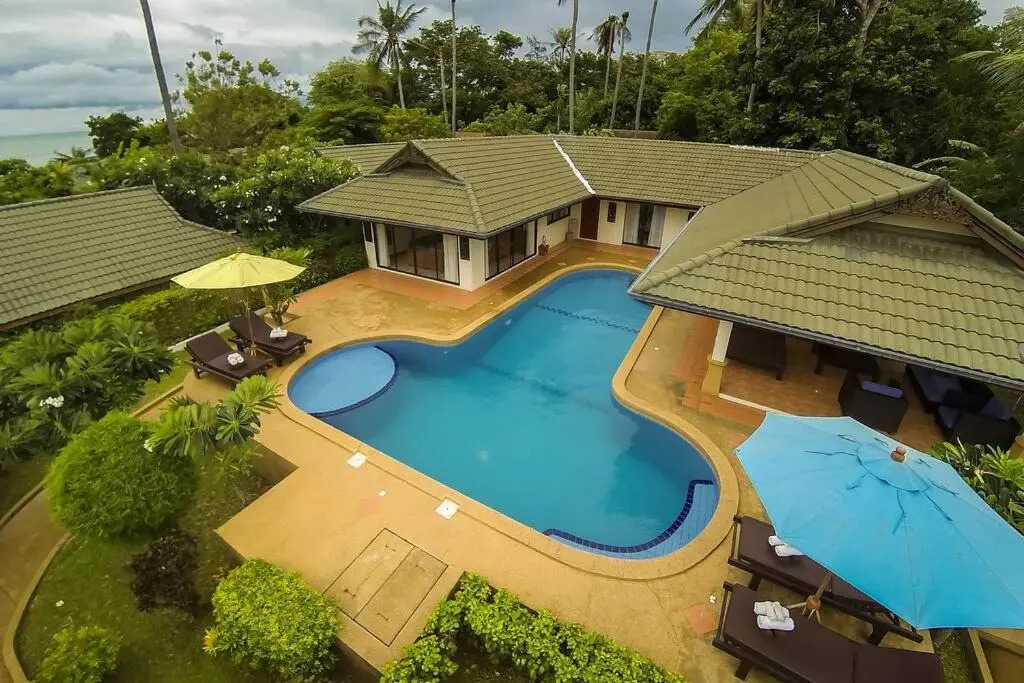 4 Bedroom 5 Palms Villa SDV104-20 seconds walk to beach -By Samui Dream Villas