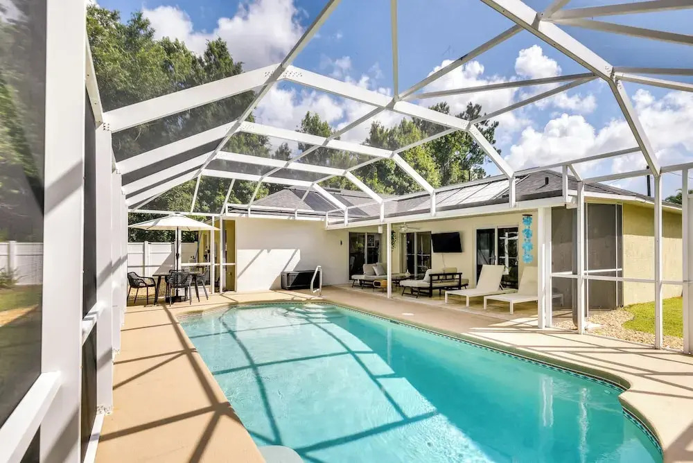 Lanai & Fire Pit: Peaceful Palm Coast Home!