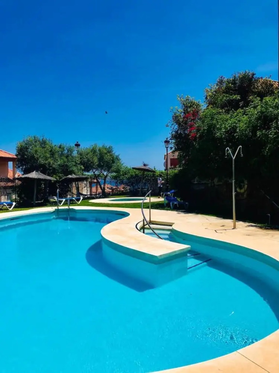 House with 3 Bedrooms in Manilva, with Wonderful Sea View, Pool Access, Enclosed Garden - 500 M From the Beach