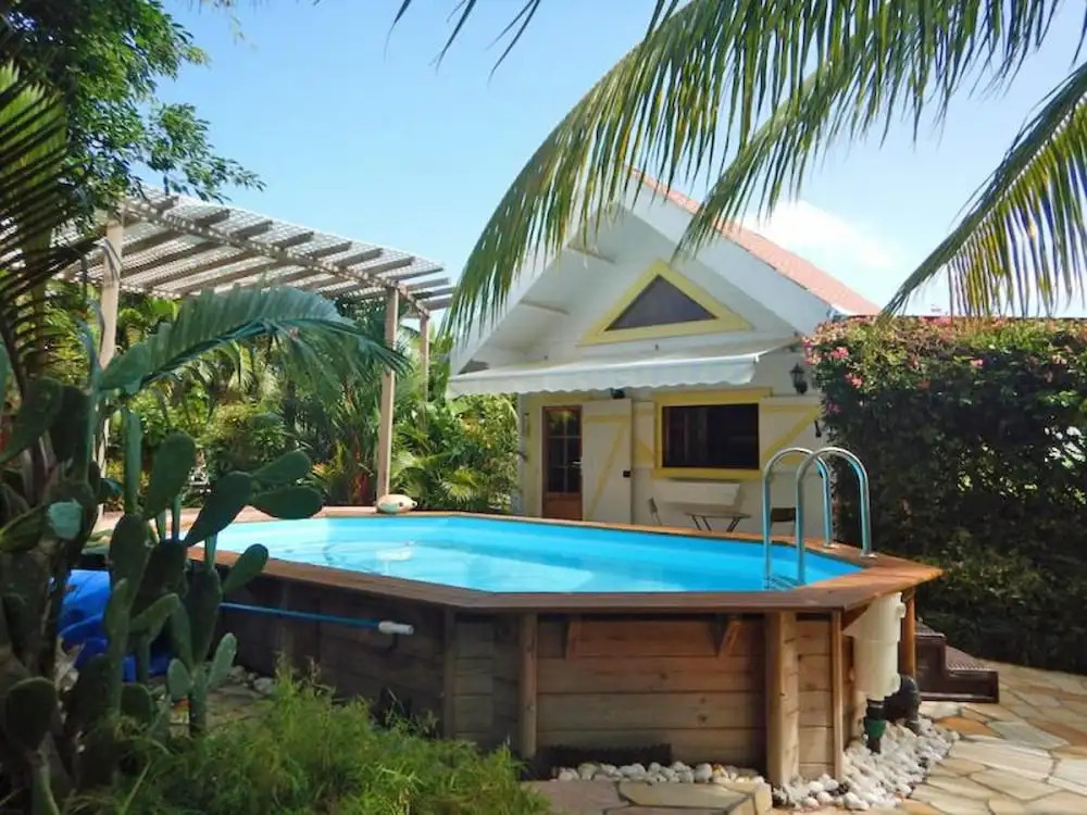 Chalet with One Bedroom in Le Vauclin, with Private Pool, Enclosed Garden And Wifi - 150 M From the Beach