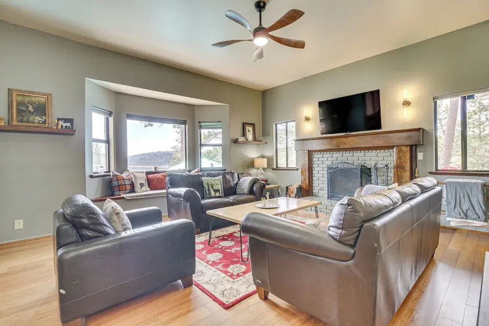 Partial Lake Arrowhead View: Cabin w/ Game Room!