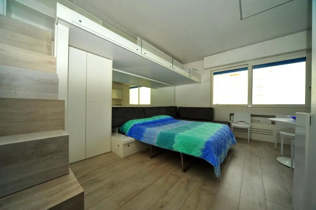 Monolocale 3 posti letto vista mare