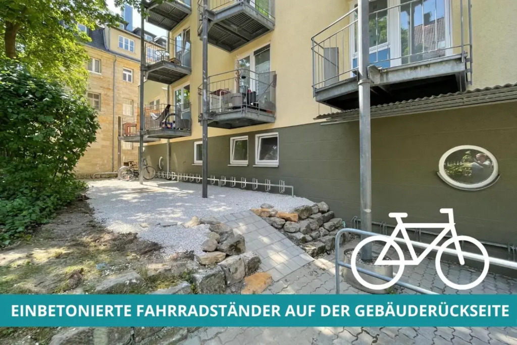 Wahnfried Nr1 - City Apartment mit Küche, Duschbad und Balkon - zentral aber ruhig