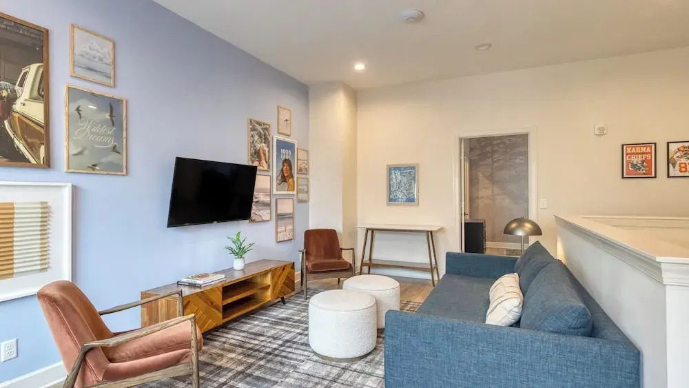 Sleeps 44 4 Themed Lofts w/ Skyline Balconies, Neon Backdrops & Glam Kitchensperfect for Nashville Group Stays The Swift Retreat by Avantstay