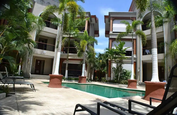 Private beach path, pool view- M03