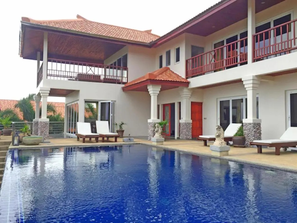 2 Pools And Seaview! Villa Serena 6Br, Klong Khong