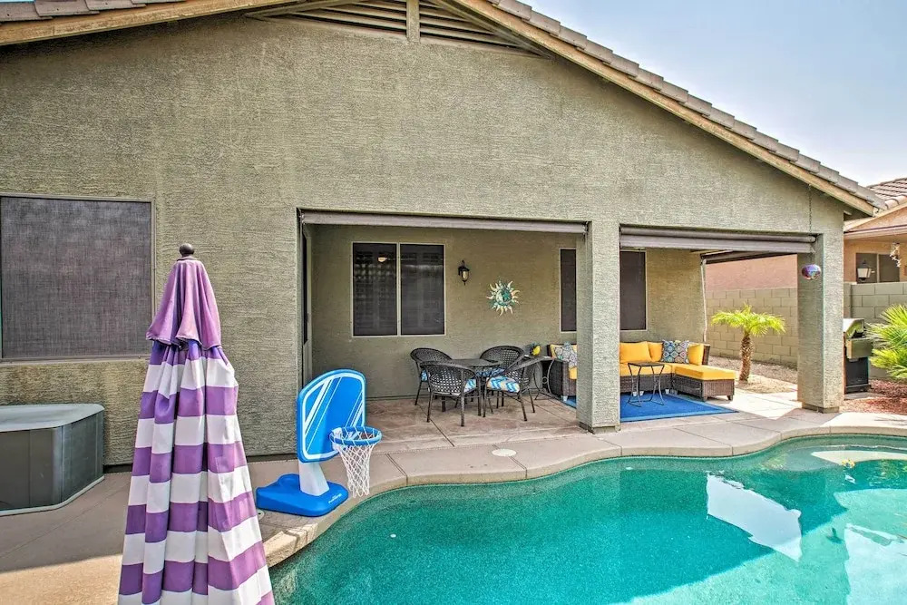 Game Room, Fenced Yard: Estrella Oasis in Goodyear