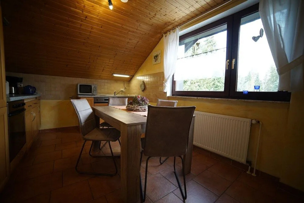 Ferienwohnung im Wald mit Kamin