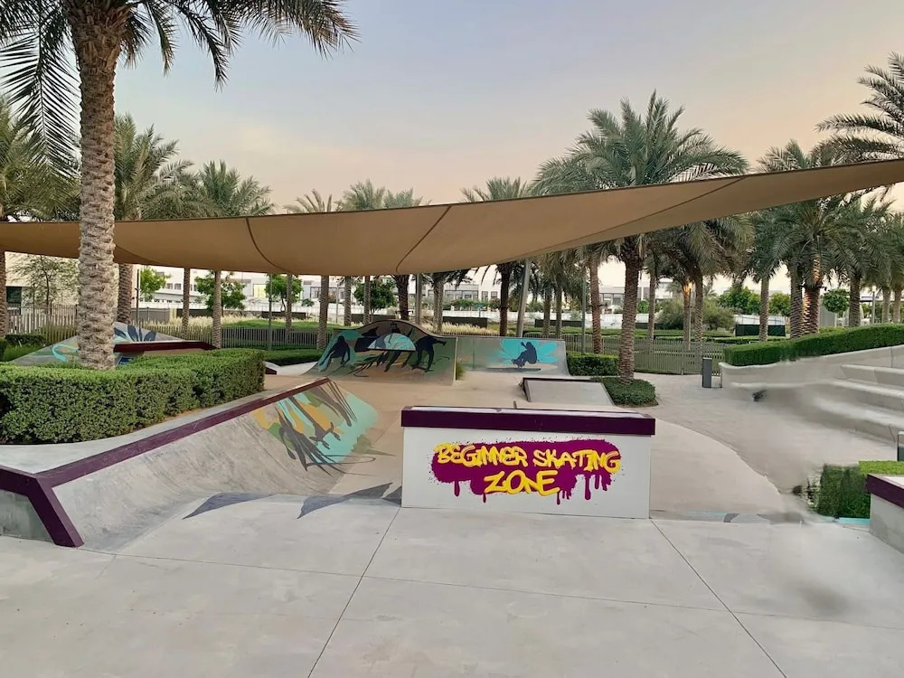 Luxurious Dubai Hills with balcony park view
