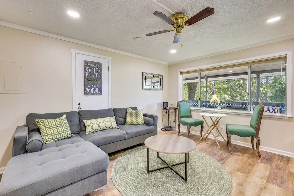 Walk to Marina: Central Bass Lake Studio w/ Deck!