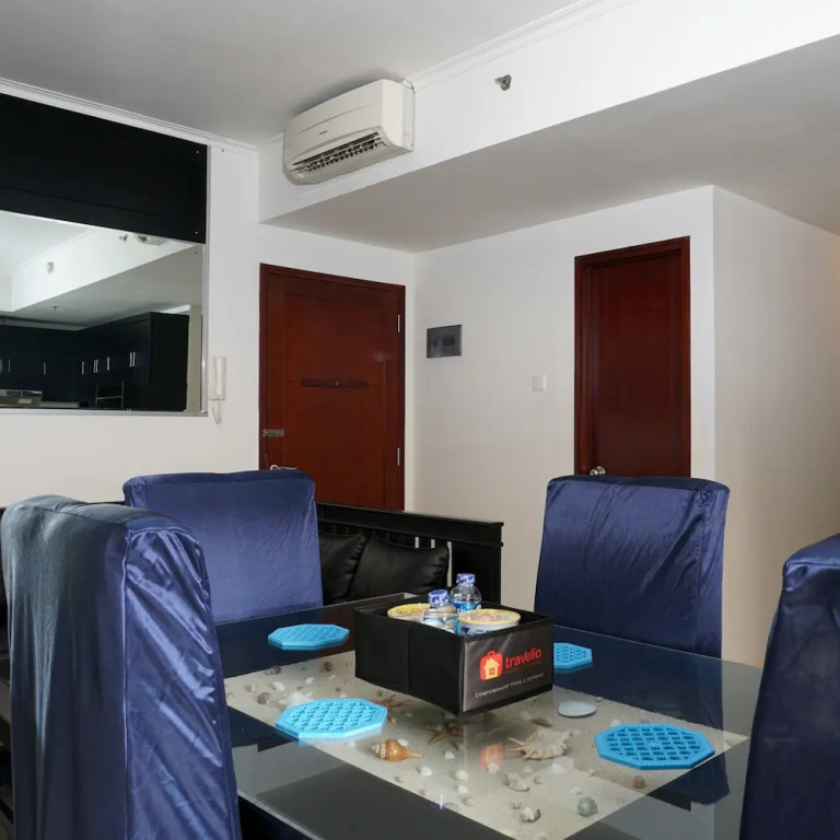 2BR Apartment Seaview with Workspace at Mediterania Marina Ancol