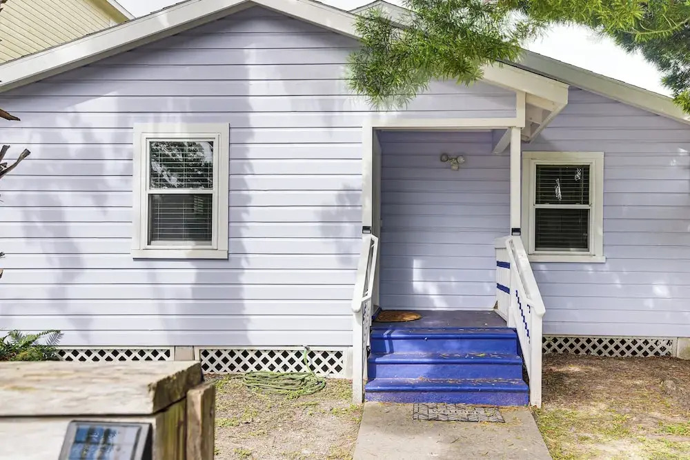 Steps to Seawall: Fenced Family Home in Galveston!