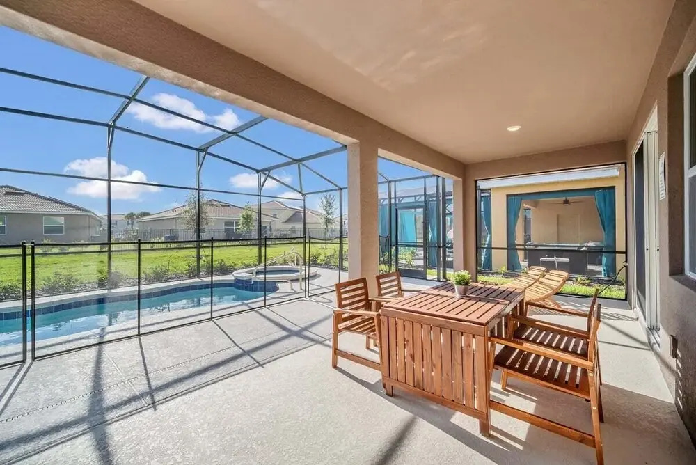 7551ol · Brand New 7 Bed Villa With Pool & Spa Near Disney