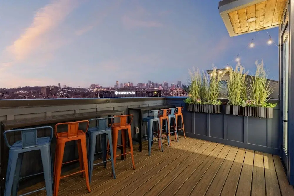 Hot Tub Poker Pool Table Rooftop City MLS View