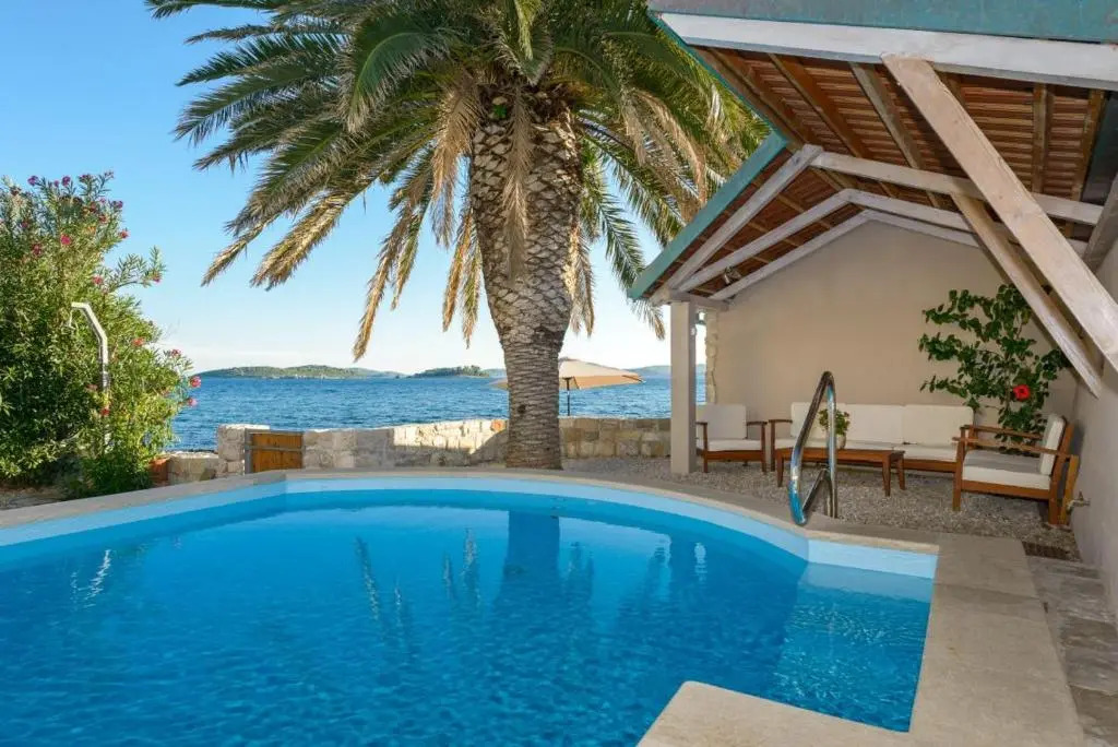 Luxury Beachfront Villa Mare with private pool at the beach Orebic - Peljesac