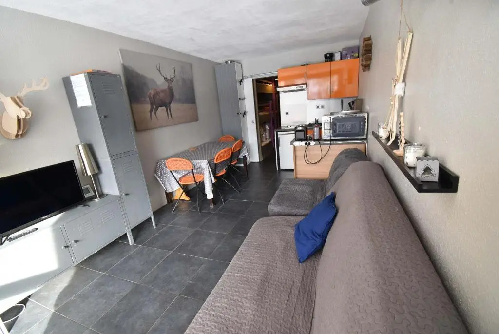 Les Balcons de Villard, Studio Chaleureux 4-6 PERS 50m des pistes, Balcon exposé Sud, DRAPS NON COMPRIS