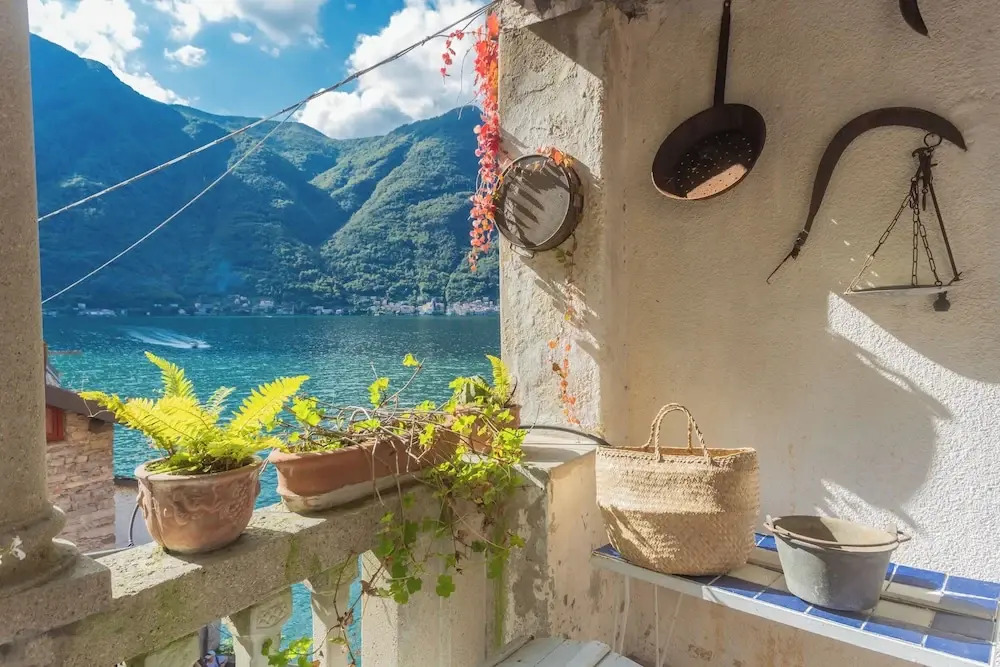 Terrace on Orrido di Nesso Waterfall by Rent all Como