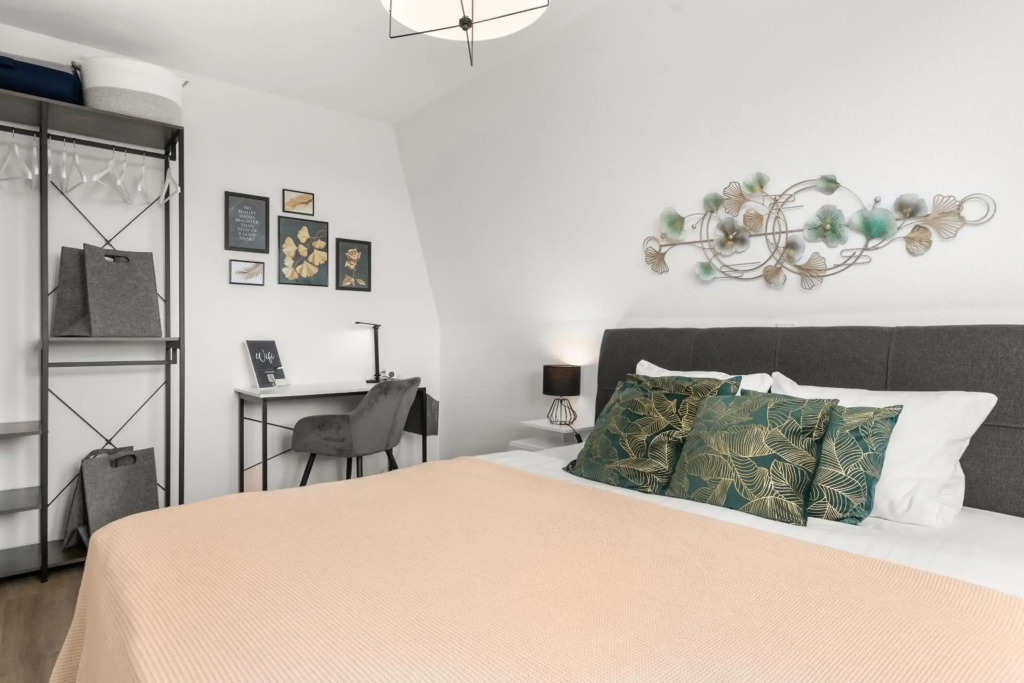 Design Apartment in Messe & Rheinnähe I Netflix I Küche
