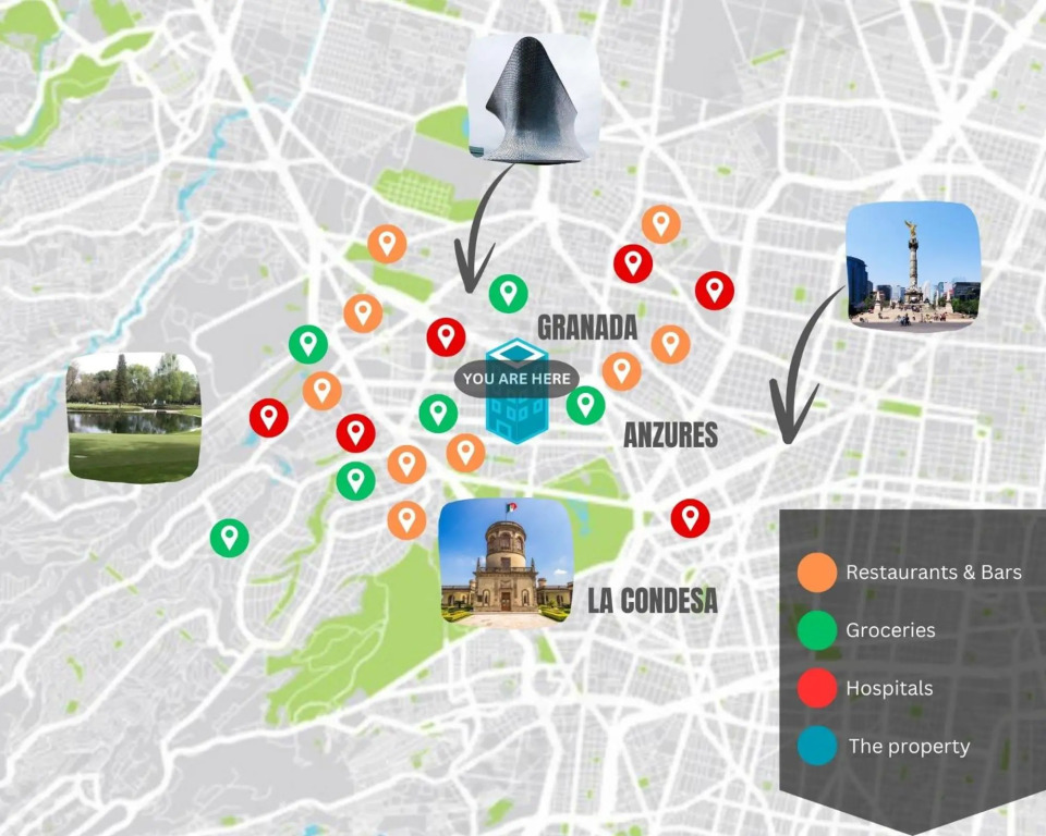 Upscale Polanco, 24 7 Security, Walk to Shopping