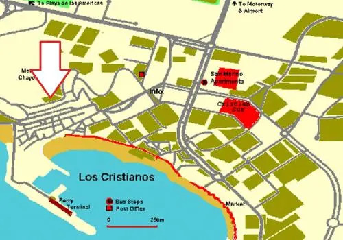 Ocean View Apartment over Los Cristianos, Playa las Vistas