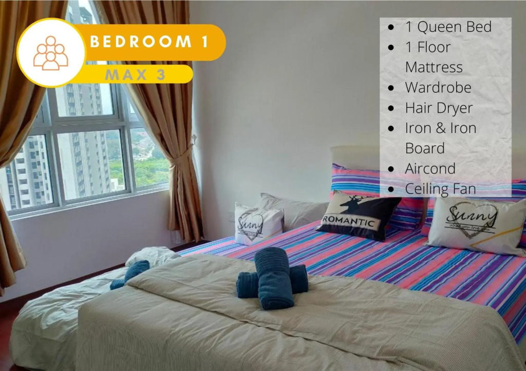 3R2B City View Cozy Home @ Bukit Rimau, Wifi, 9 Pax