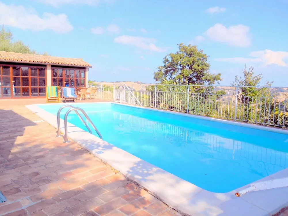 Studio In Castel Colonna With Wonderful Sea View Private Pool Enclosed Garden 10 Km From The Beach