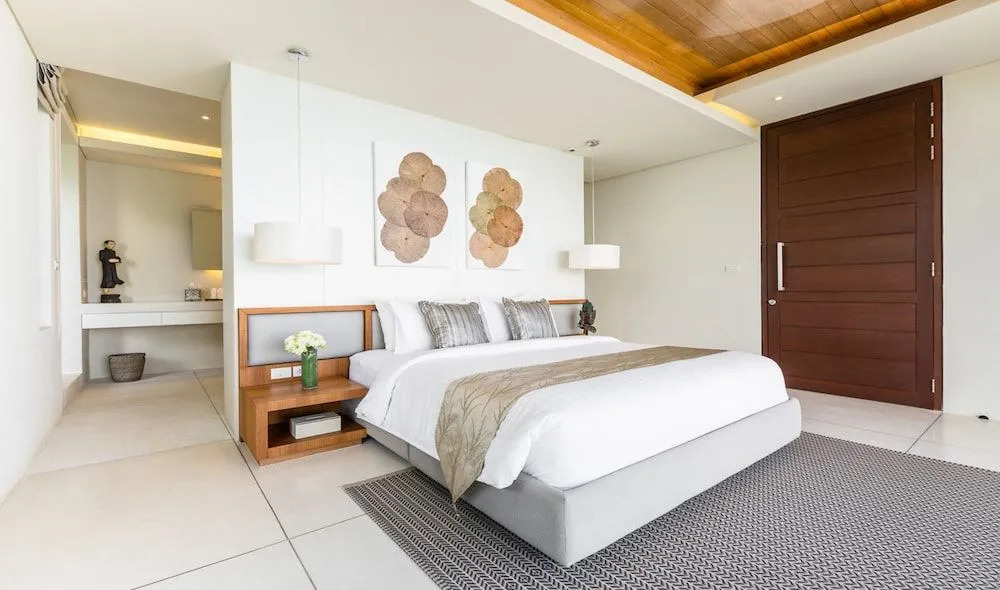 Villa Natha, world-class sea view, gym, massage room, cinema, full service with private dining, north Chaweng