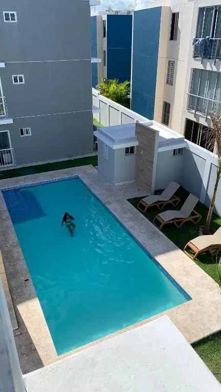 Delicado Apto con piscina, cerca de la playa 5 pax