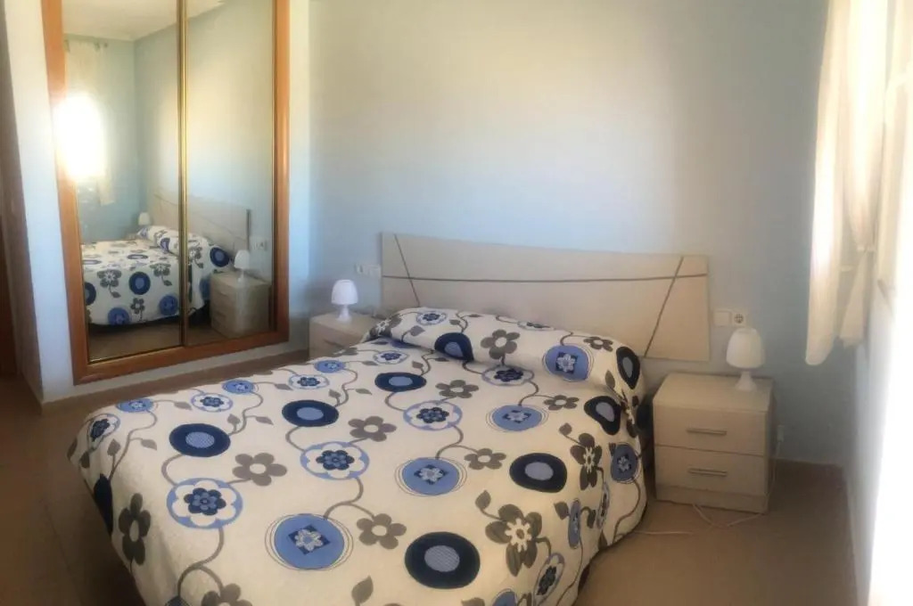 2 bedrooms appartement at San Javier 50 m away from the beach with sea view shared pool and furnished terrace