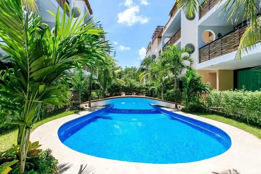 Poolfront Tulum Condo! Near Mayan Ruins & Beach by Stella Rentals