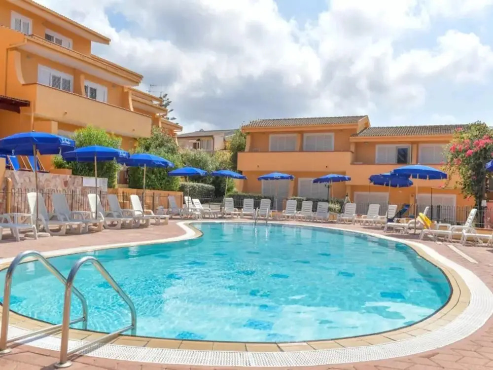 Panoramic SEA VIEW apartments in Badesi in Residence with pool