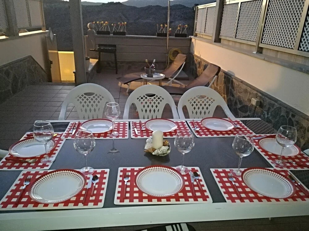Apartment With 2 Bedrooms in Mogán, With Wonderful Mountain View, Pool Access, Furnished Terrace - 2 km From the Beach