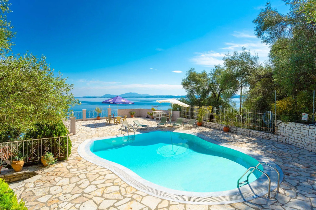 Michalis Large Private Pool Walk to Beach Sea Views A C Wifi Car Not Required Eco-friendly - 1828