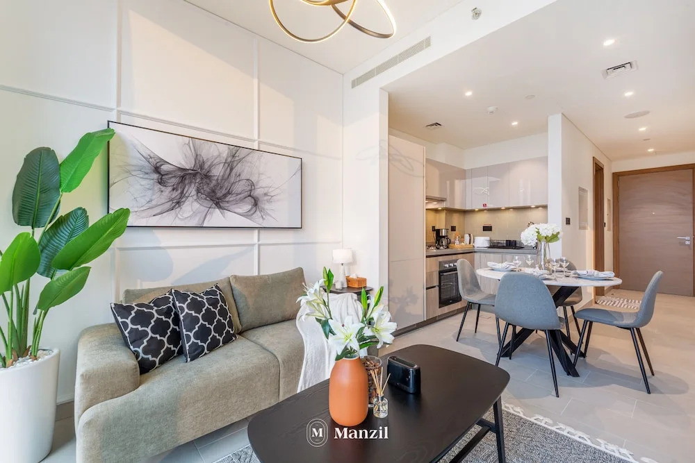 Manzil - Sleek 1BR nr Downtown w Burj views