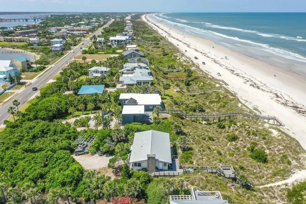 Updated Beachfront Home W/great Beach Views, gas Grill, Multiple Balconies, W/D