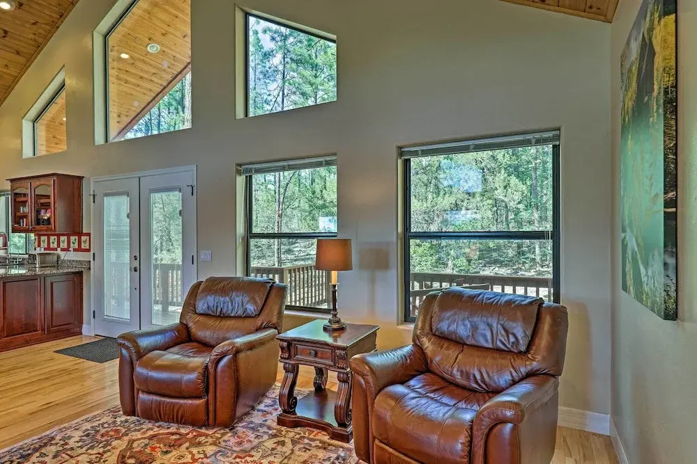 Serene Lakeside Cabin w/ Decks + Edler Lake Views!