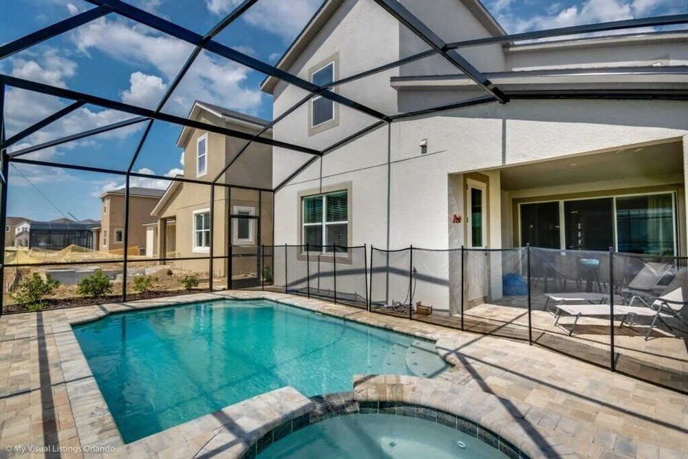 Large 7 Bed Pool Near Disney For 14 Guests! 7 Bedroom Villa