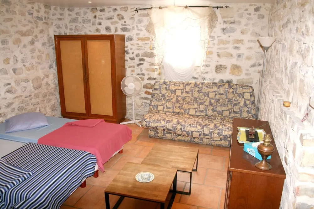 Studio in Grospierres, With Wonderful Mountain View, Pool Access, Encl