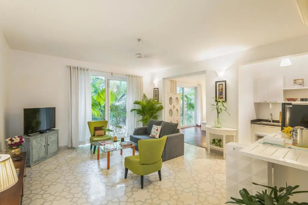Santa Terra by The Blue Kite - 1 & 2 BHK Apartments With Common Pool, Kitchen, Security & Wifi, Near to Casino & Candolim Beach