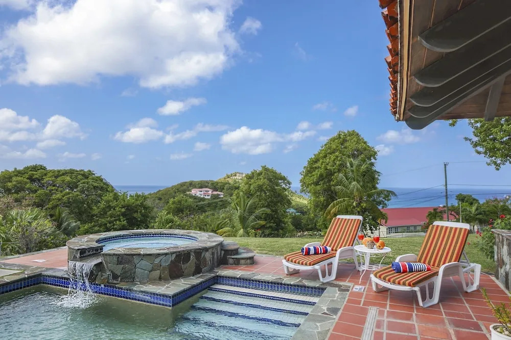 Spanish-style Ocean View Villa Set In Garden - Calypso Court 3 Bedroom Villa by RedAwning