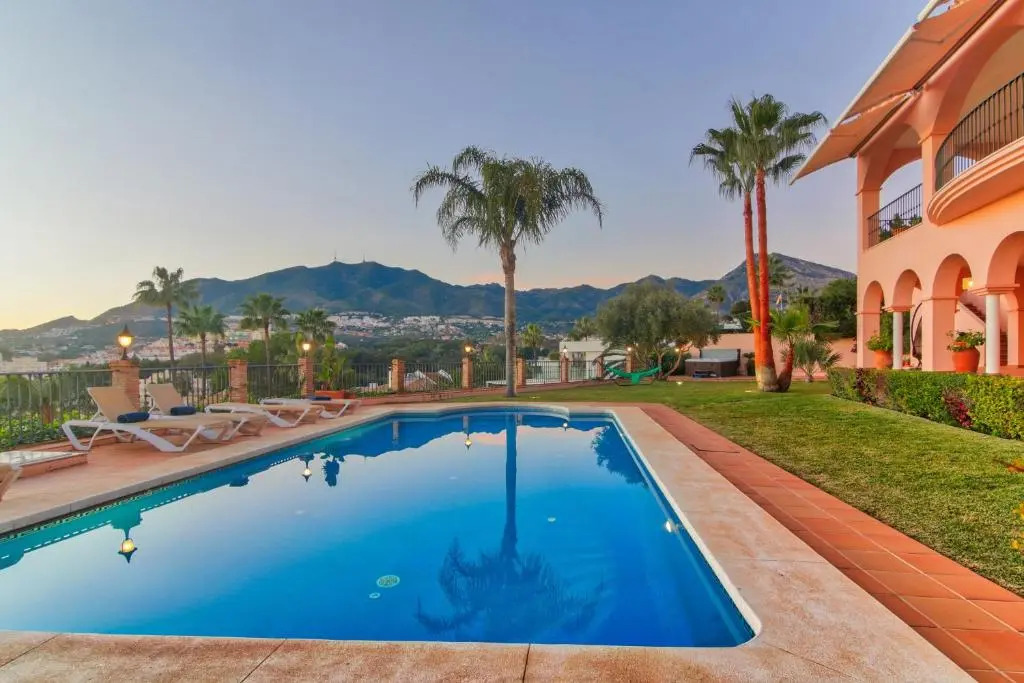 Beachside villa with panoramic sea views
