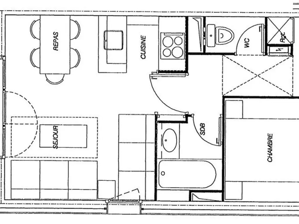 Valmorel: Appartement 1 Chambre, Animaux Acceptés, Casier à Skis, Balcon - FR-1-291-713
