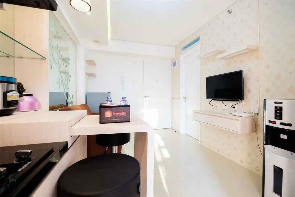 2 Bedrooms at Bassura City Apartment with Mall Access By Travelio