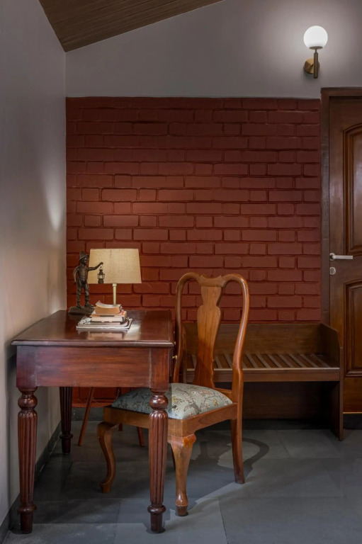 SaffronStays Red Brick House - 3BR English-style villa with verandah dining, orchard lawn & classic charm