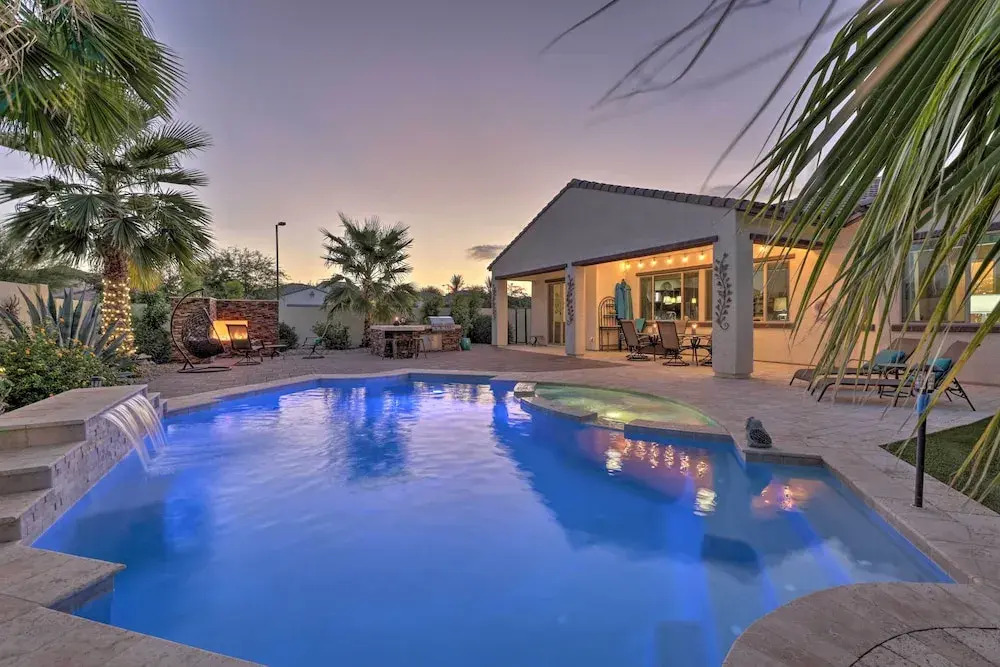 Modern Azure Home w/ Beautiful Patio, Pool & Spa!