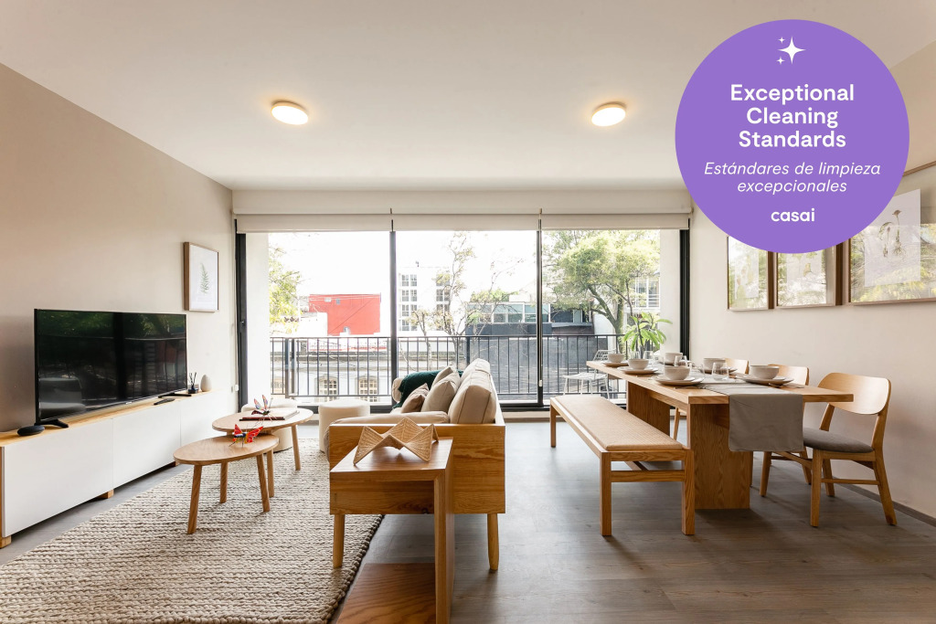 Casai Charming 3BR 2BA Apt in Roma Norte